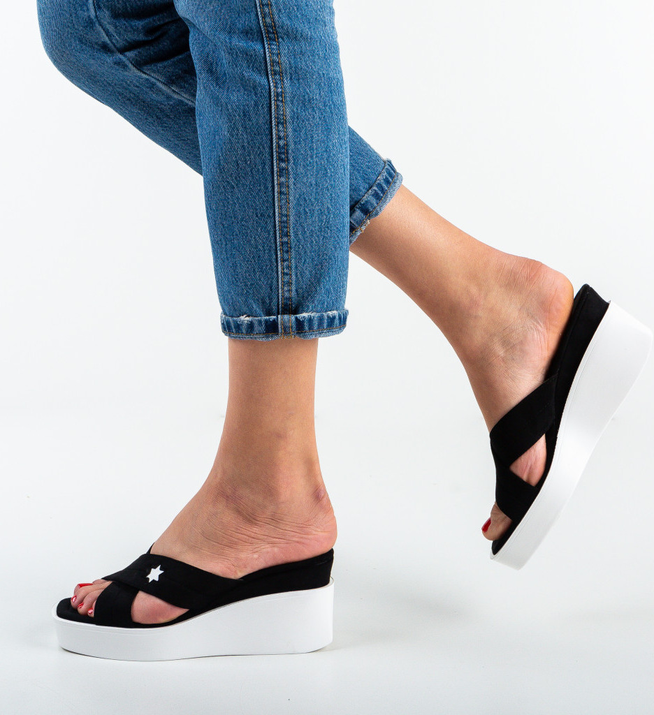 Platforme Larice Negre | Stil și Confort Natural - imagine 3