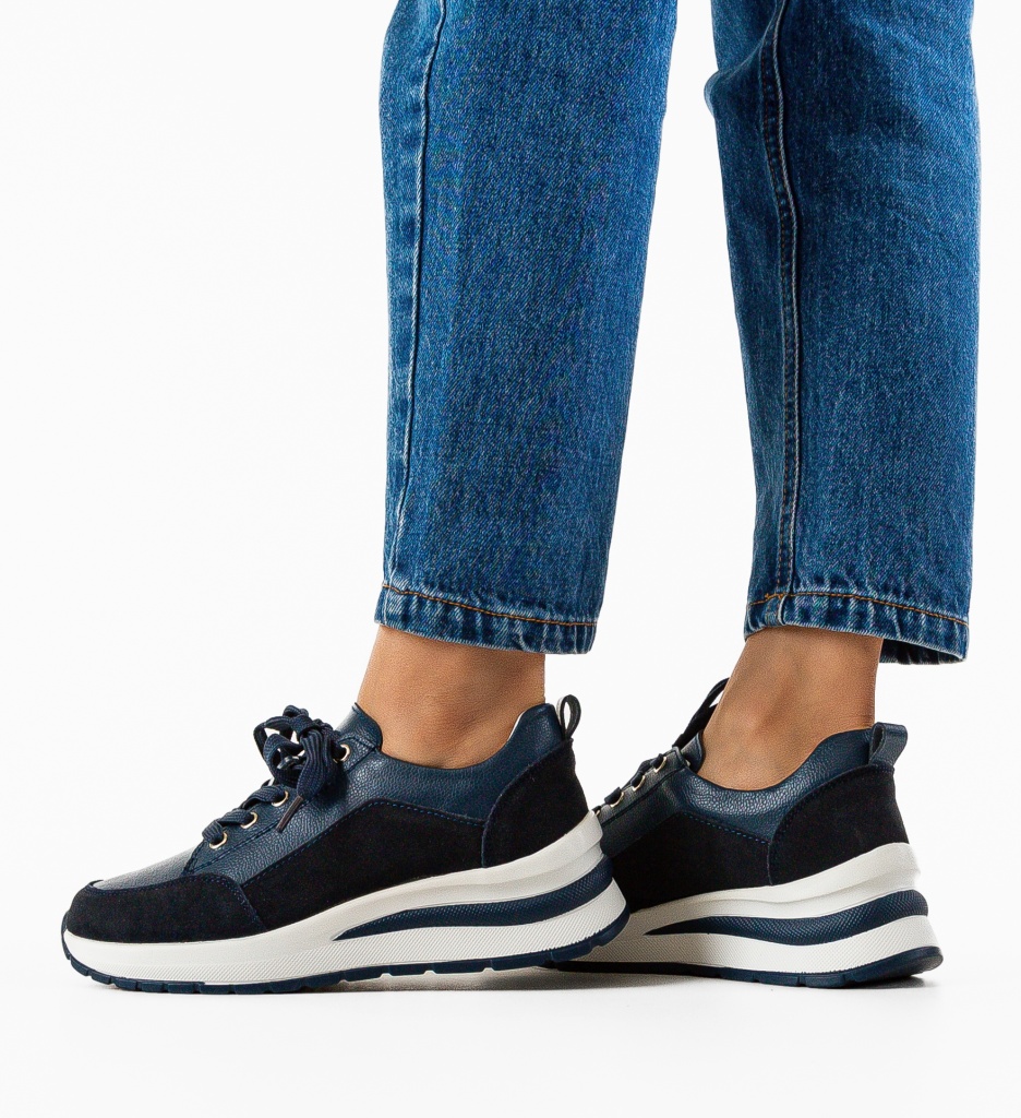 Sneakers Likolas Bleumarin - Confort Sport - imagine 3