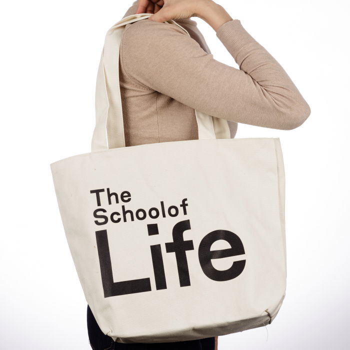 Geanta Bumbac Shopika School of Life | Stil Unic