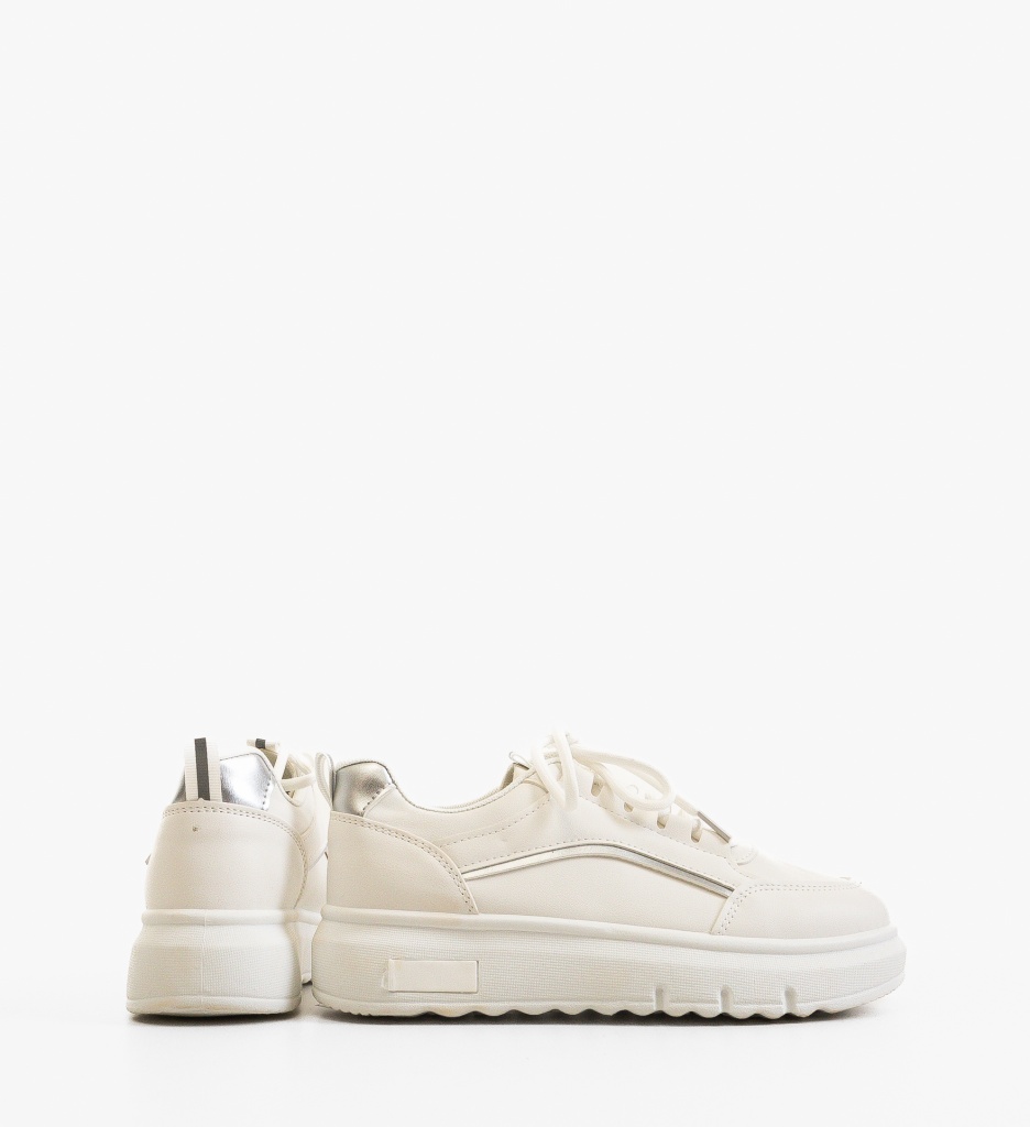 Sneakers Dama Elys Albi | Confort și Stil - imagine 2