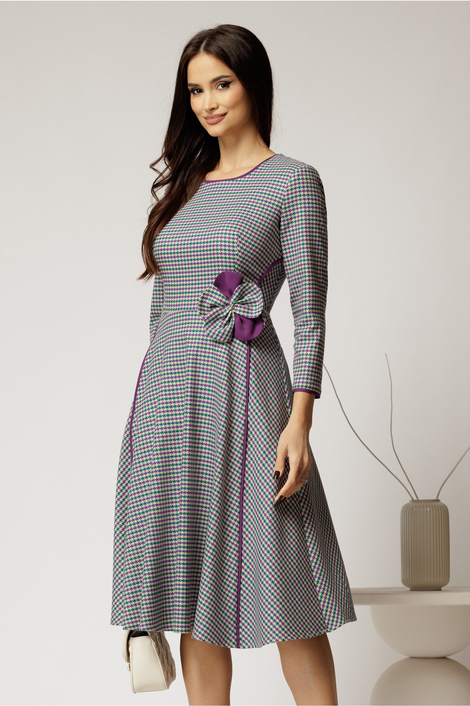 Rochie Office Verde Carou Eleganta