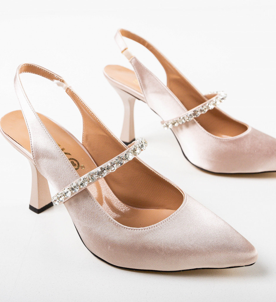 Pantofi Giucale Bej cu Toc - Eleganță și Stil - imagine 7