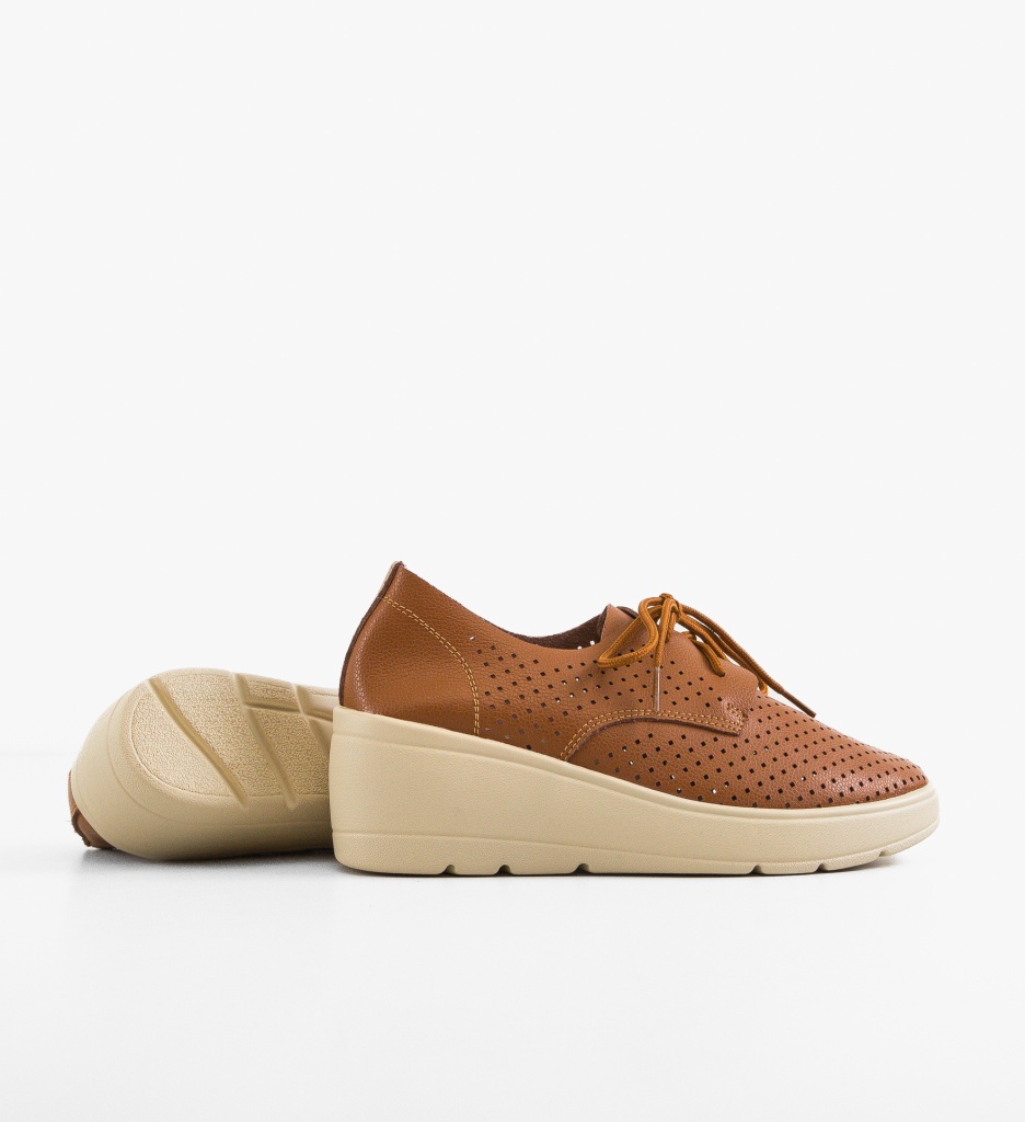 Platforme Dama Mersonk Camel - Stil și Confort - imagine 5
