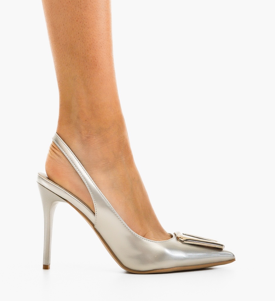 Pantofi Malas Argintii | Eleganță și Stil - imagine 6