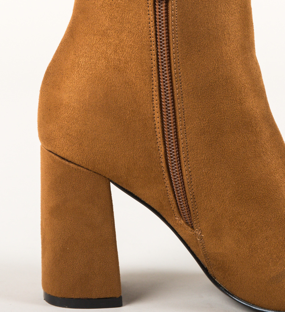 Botine Dama Fekra Camel | Design Elegant - imagine 5