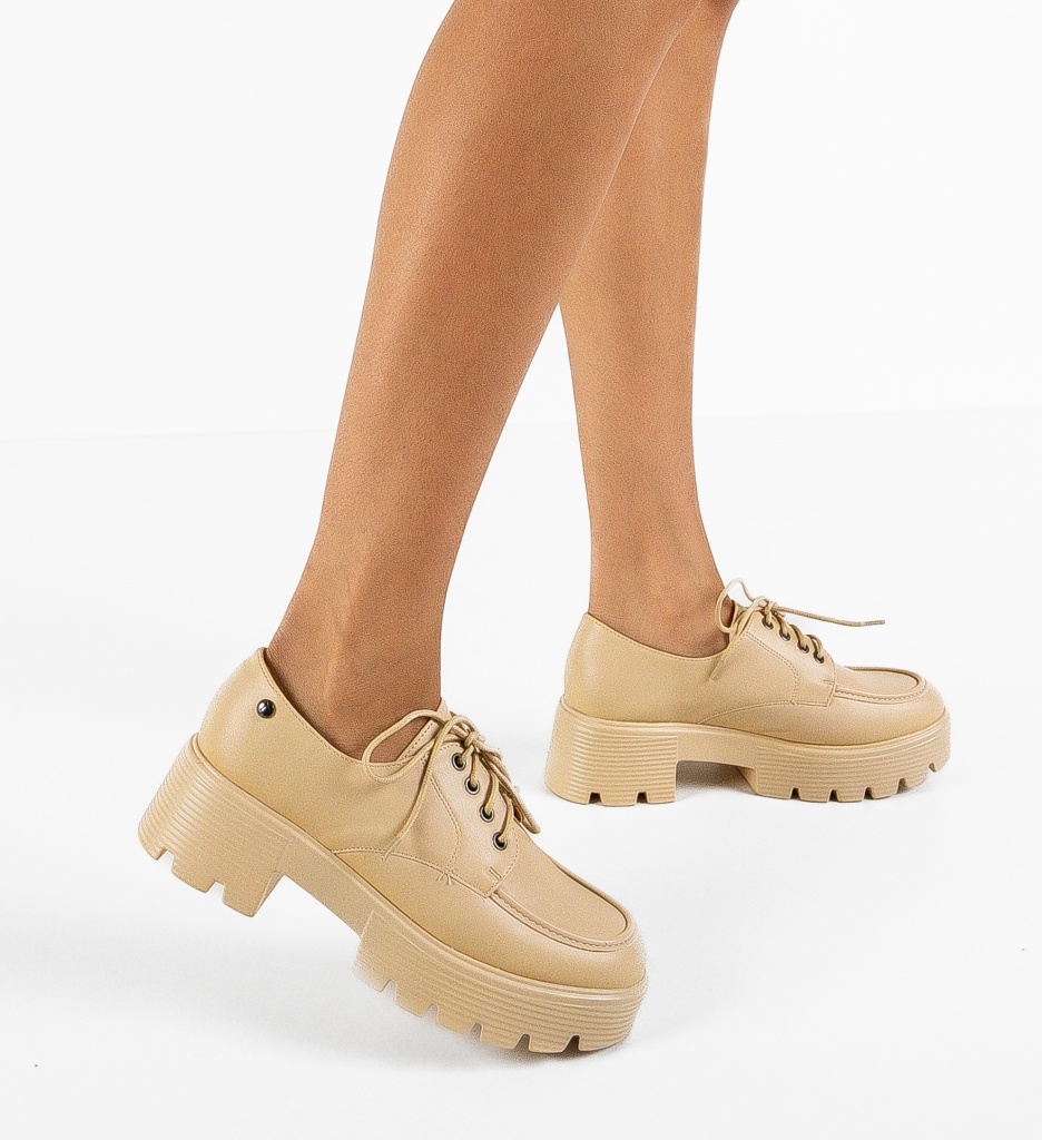 Pantofi Casual Xabier Bej - Confort și Stil - imagine 2