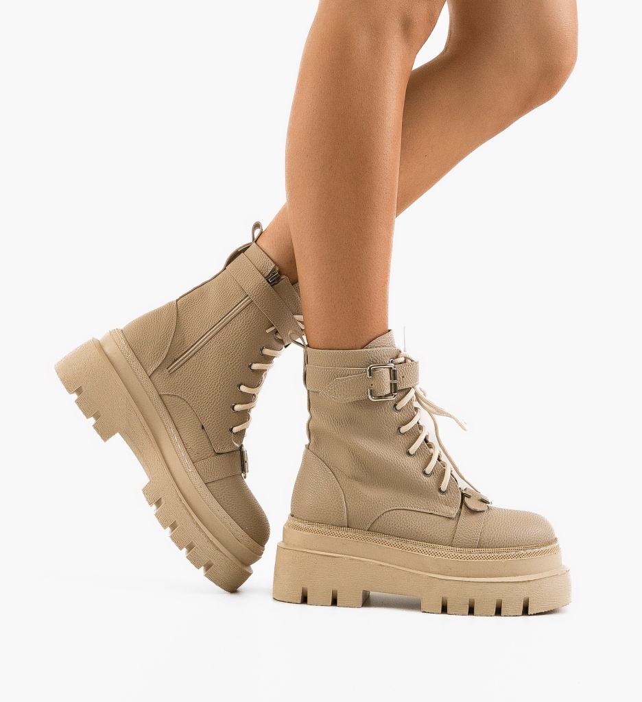 Ghete Dama Sorcer Khaki | Stil si Confort - imagine 2