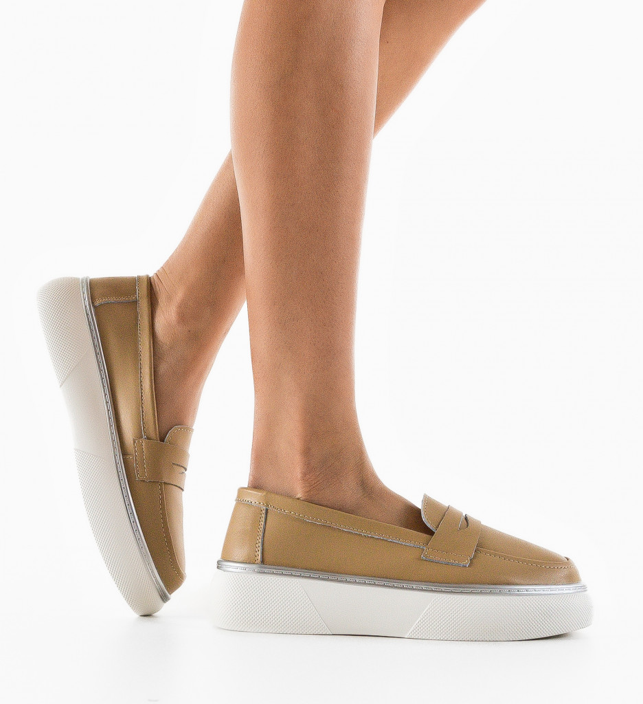 Pantofi Casual Dama Bej Prossy - Confort & Stil