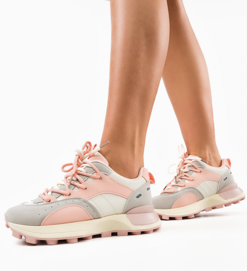 Sneakers Dearbh Roz - Confort și Stil Sport - imagine 3