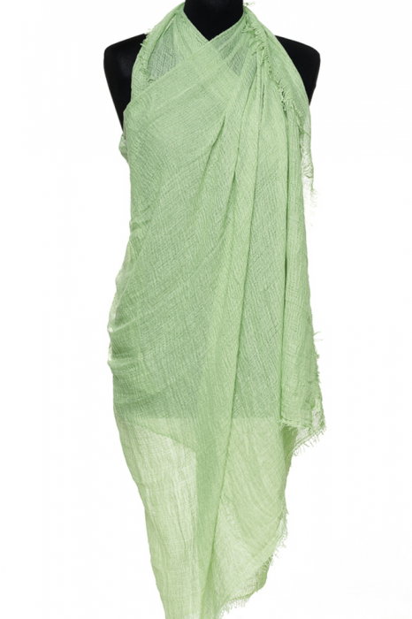 Pareo Vascoză Creponată Verde | Shopika