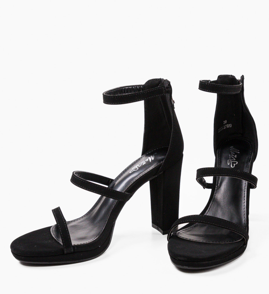 Sandale Toc Ruger Negre - Stil și Eleganță - imagine 6