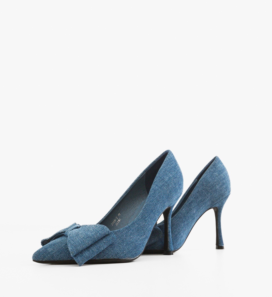 Pantofi Stiletto Lester Albastri - Eleganță Supremă - imagine 5