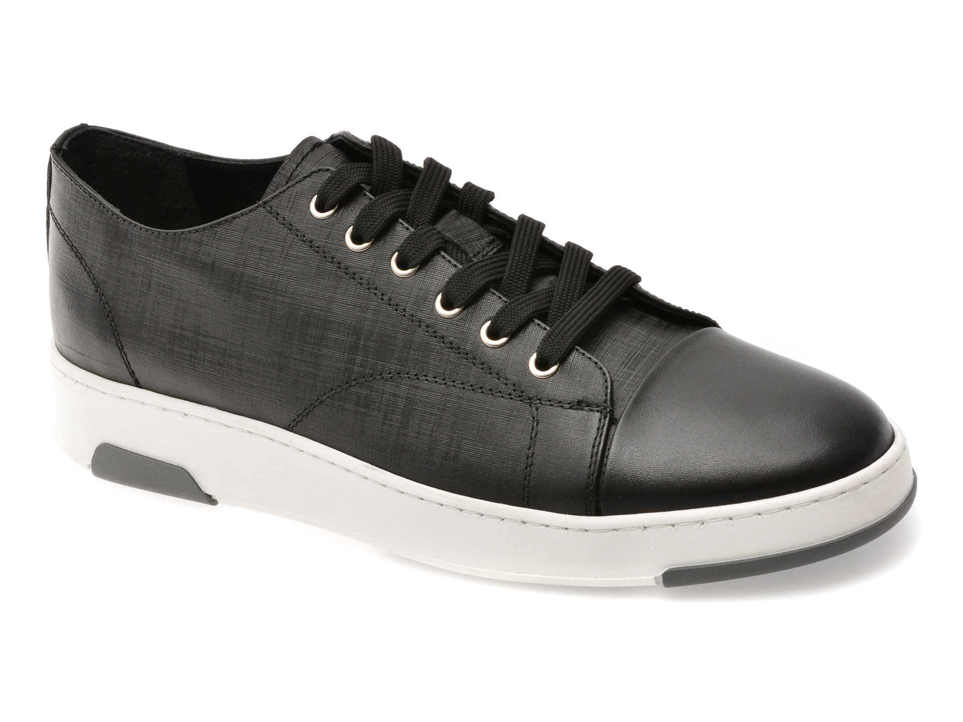 Pantofi Bite The Bullet piele naturală negri