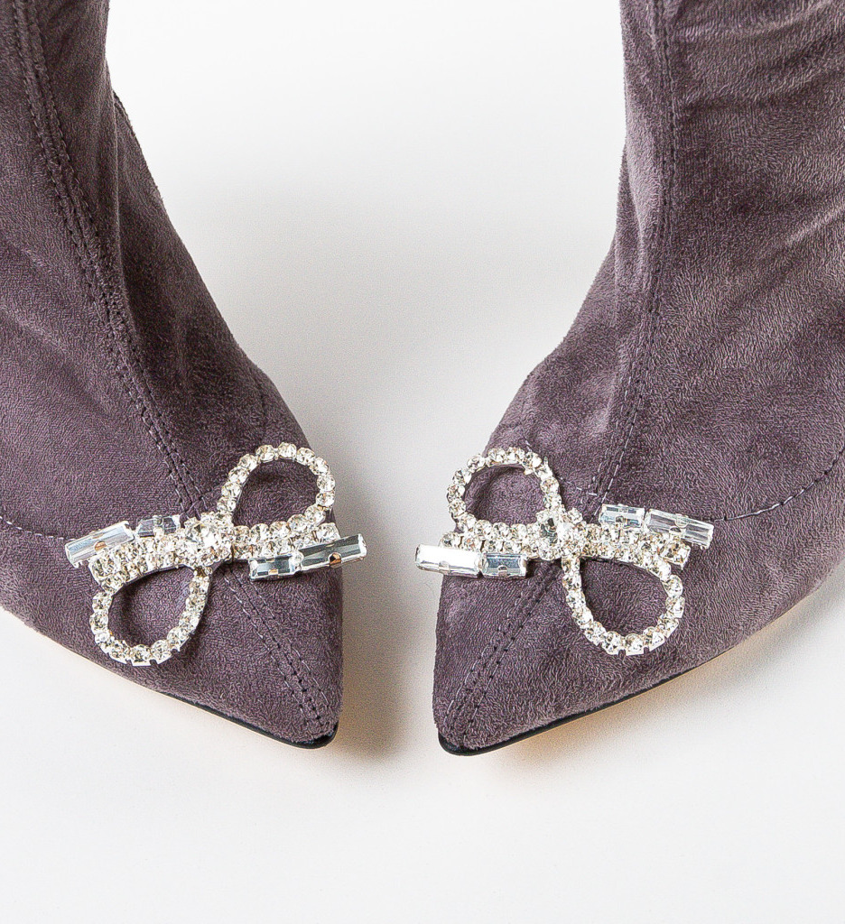 Botine Dama Deryny Gri | Stil si Confort - imagine 6