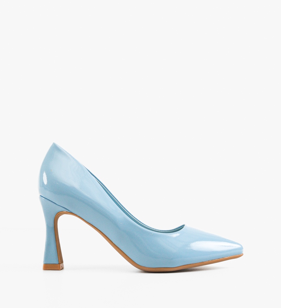 Pantofi dama Tany Albastri cu toc elegant - imagine 5