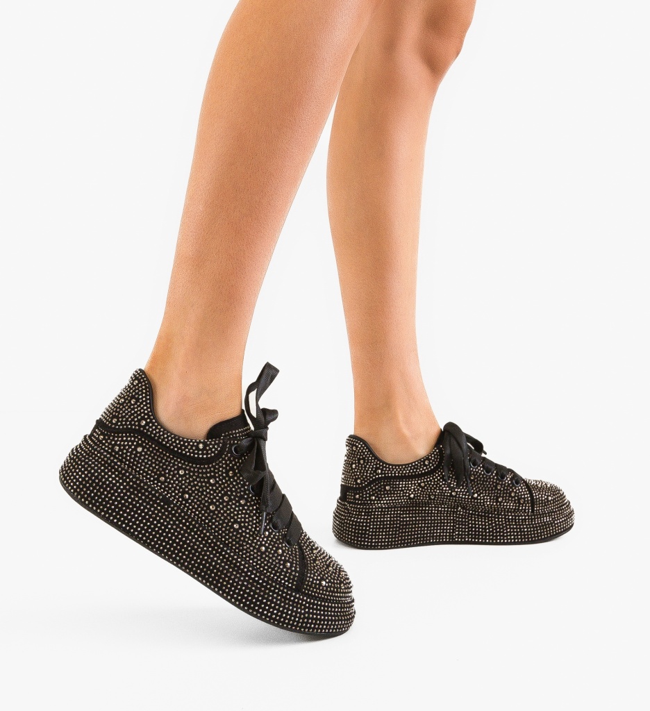 Sneakers Yasery Negri 2 | Confort și Stil Urban - imagine 2