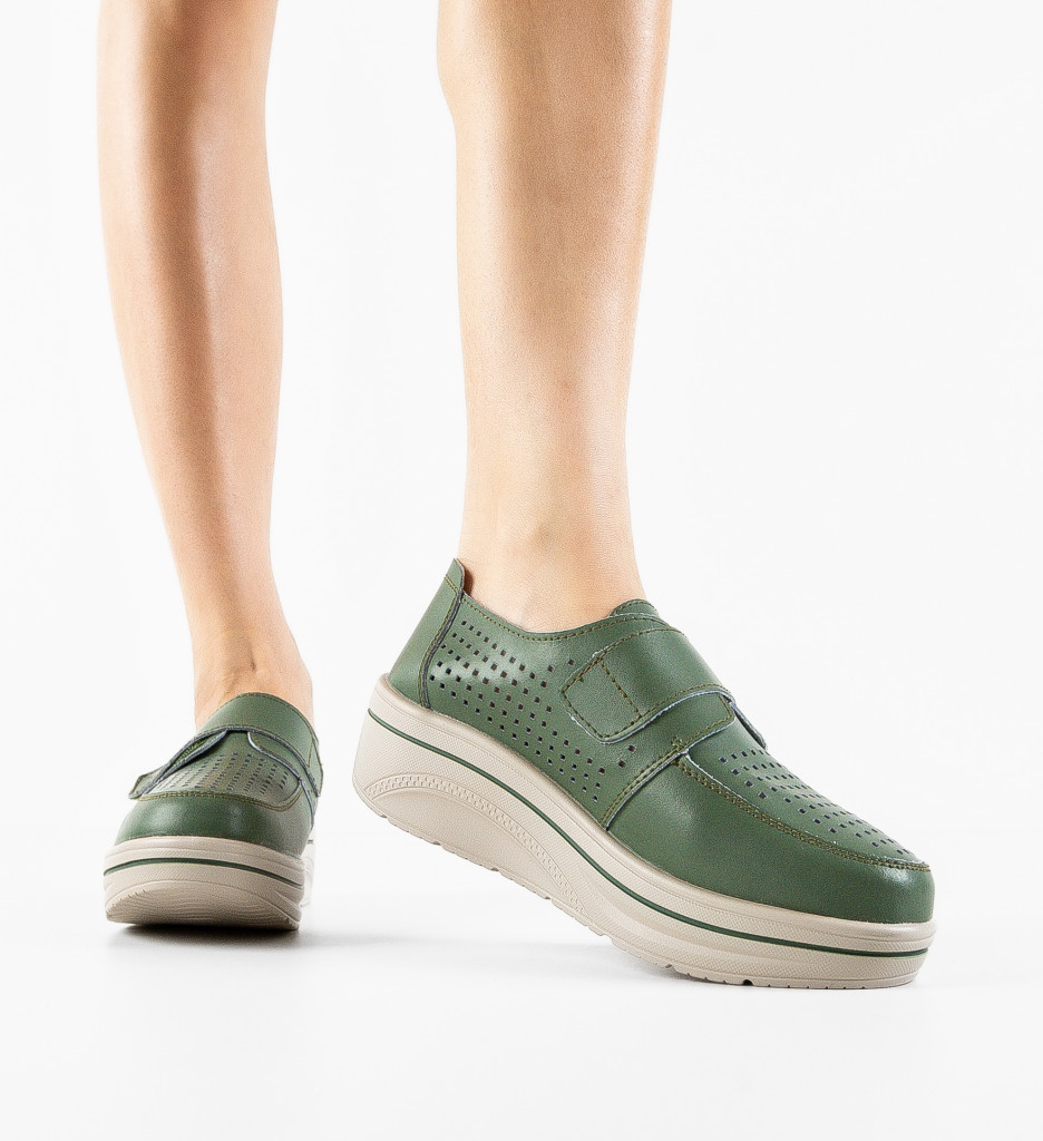 Pantofi Casual Verzi Rezolito | Confort Asigurat - imagine 2