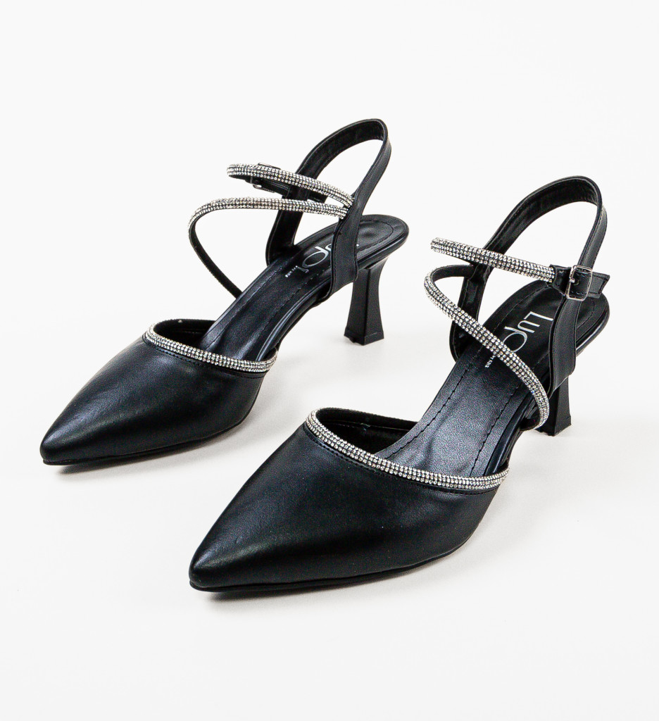 Pantofi cu toc Okeyt Negri - Eleganță și Stil - imagine 6