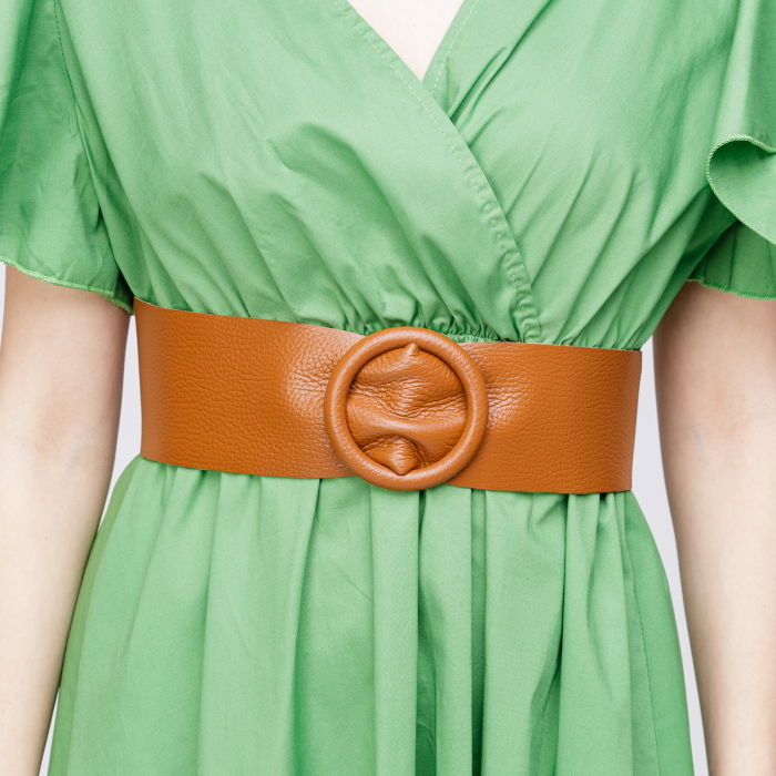 Curea Camel Piele Naturală Shopika | Stil Elegant - imagine 1