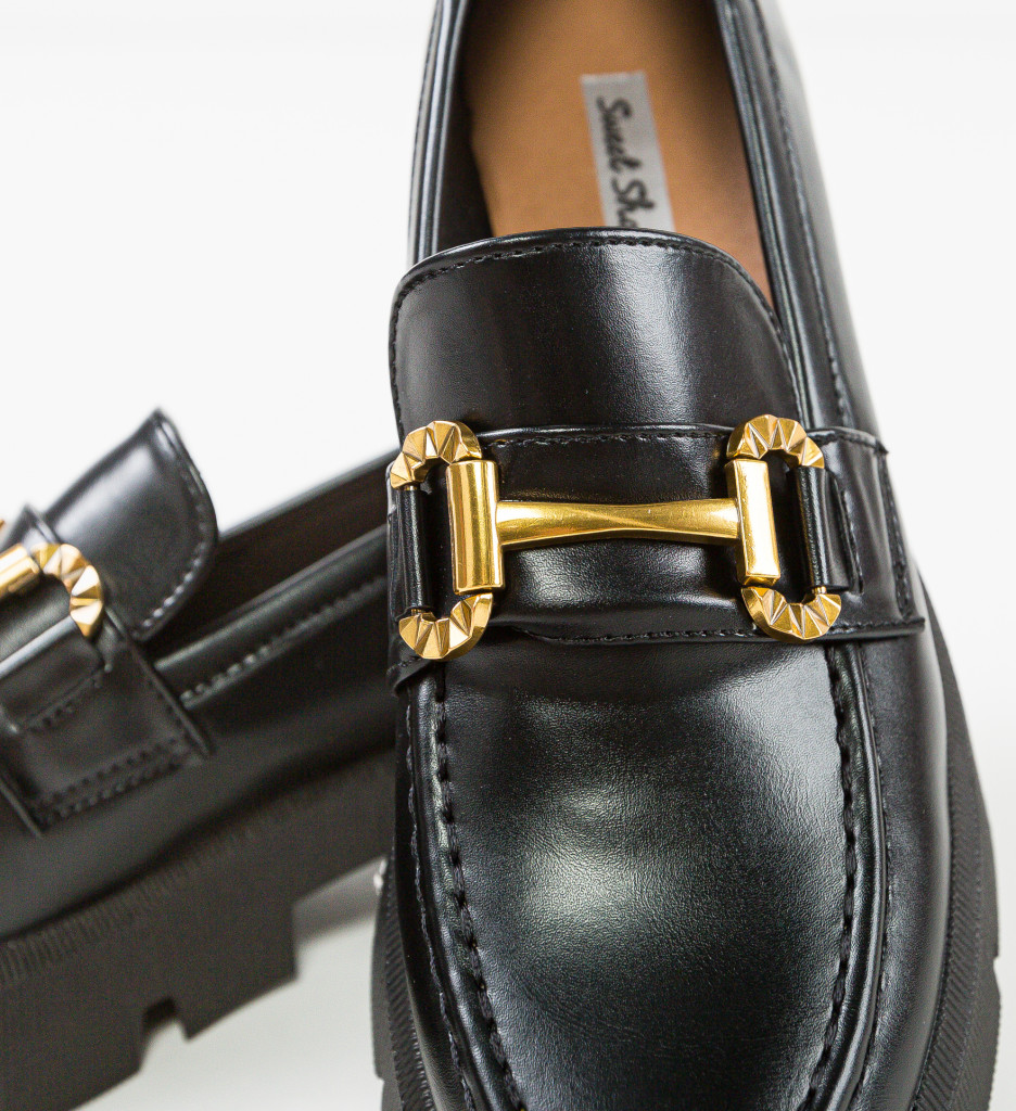 Pantofi Casual Spencer Negri - Confort & Stil - imagine 6