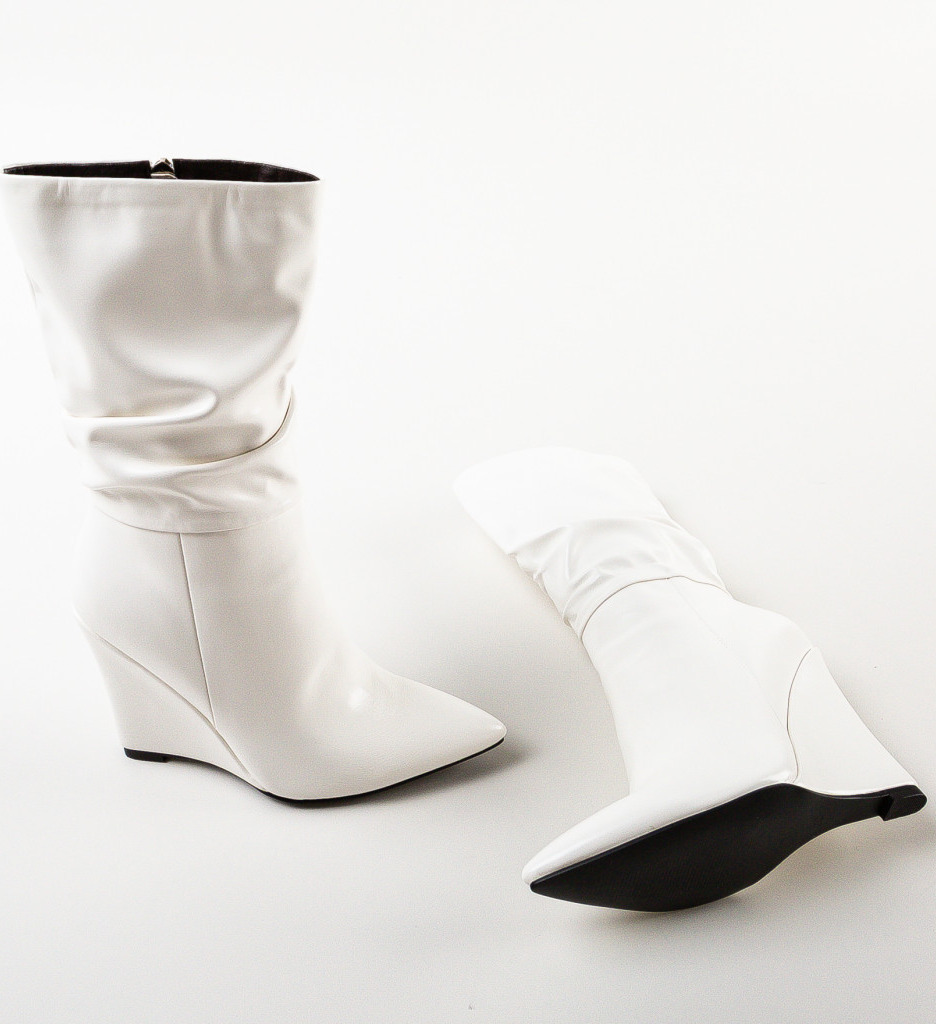 Botine Dama Freeman Albe | Stil Modern Versatil - imagine 7