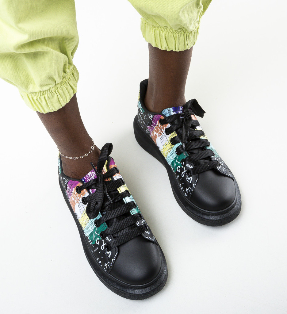 Pantofi Sport Ebona Negri | Confort și Versatilitate - imagine 4