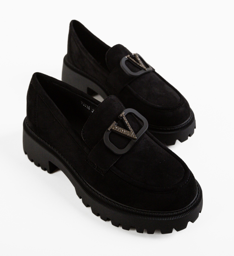 Pantofi Casual Dama Ejiro Negri | Confort & Stil - imagine 6