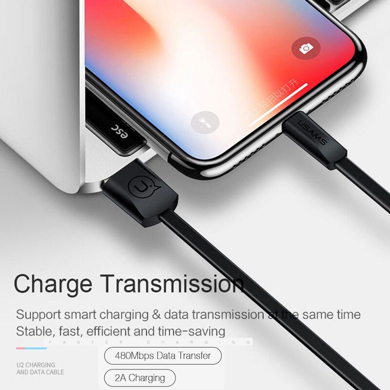 Cablu Date și Încărcare Apple 1m, 2.1A