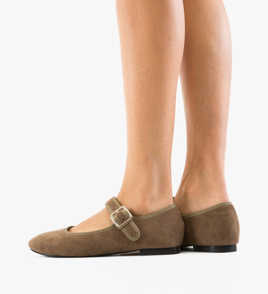 Balerini Dama Bytyr Khaki - Confort și Stil - imagine 3