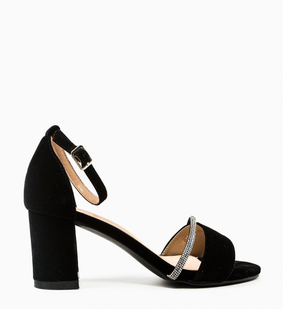 Sandale Kinewa Negri cu Toc Eleganți - imagine 5