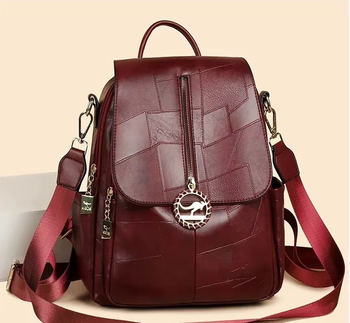 Rucsac Dama Picadili Auralie GT3596 Bordo Piele Ecologica - imagine 3