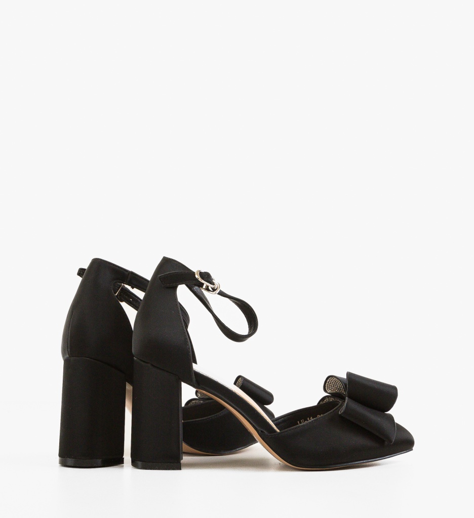 Pantofi Numenor Negri Eleganți cu Toc - imagine 4