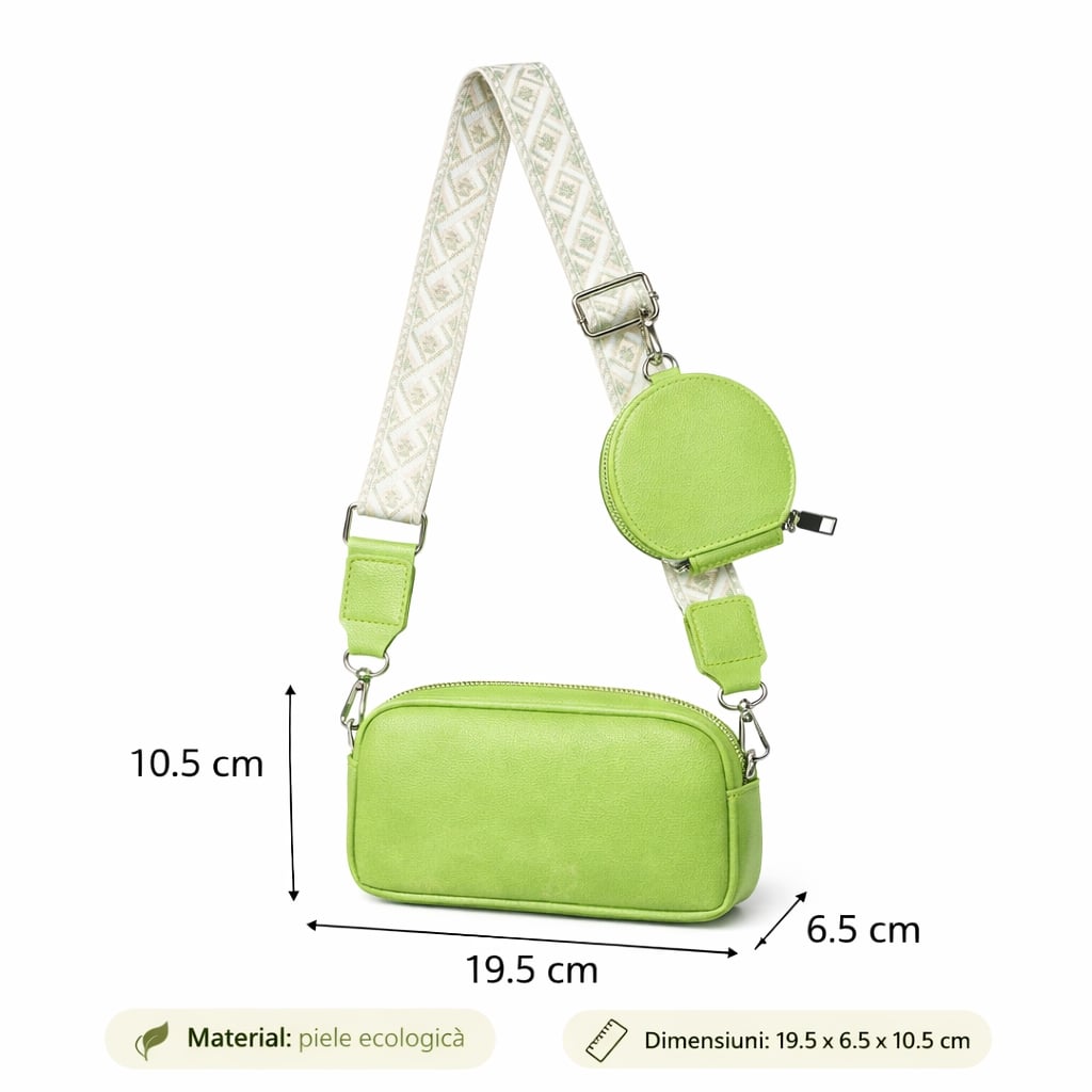 Geanta Dama Delis Verde, Eleganta si Practica - imagine 4