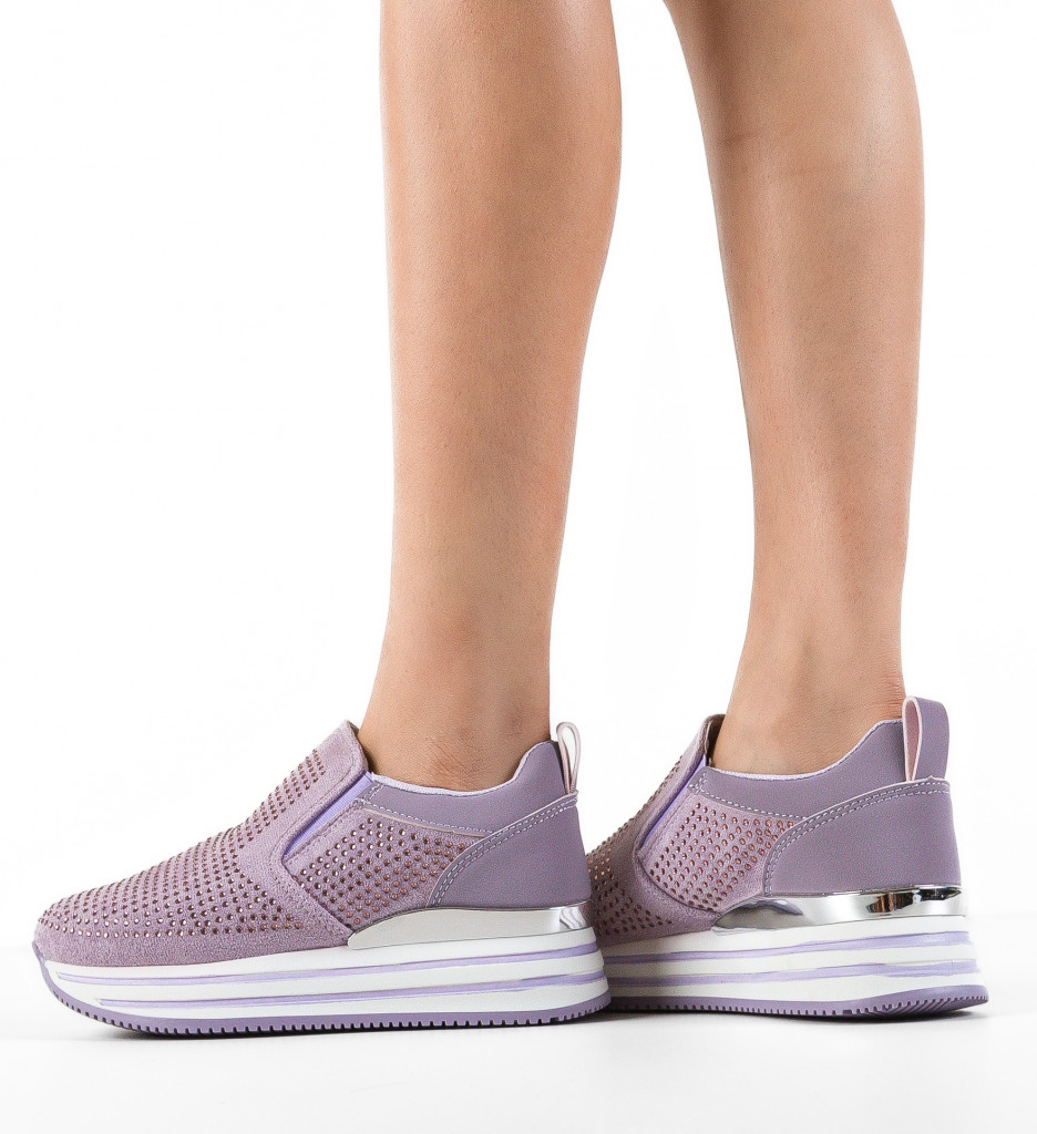 Pantofi Sport Jazmin Mov - Confort si Stil - imagine 3