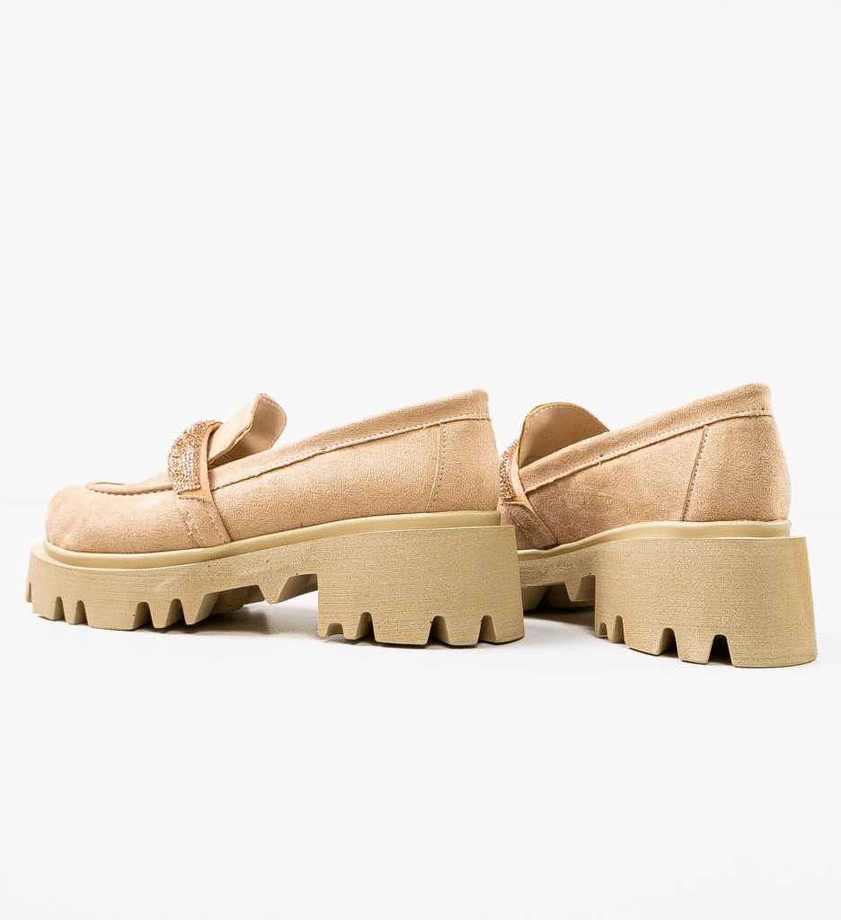 Pantofi Casual Spikez Bej - Confort și Stil - imagine 5