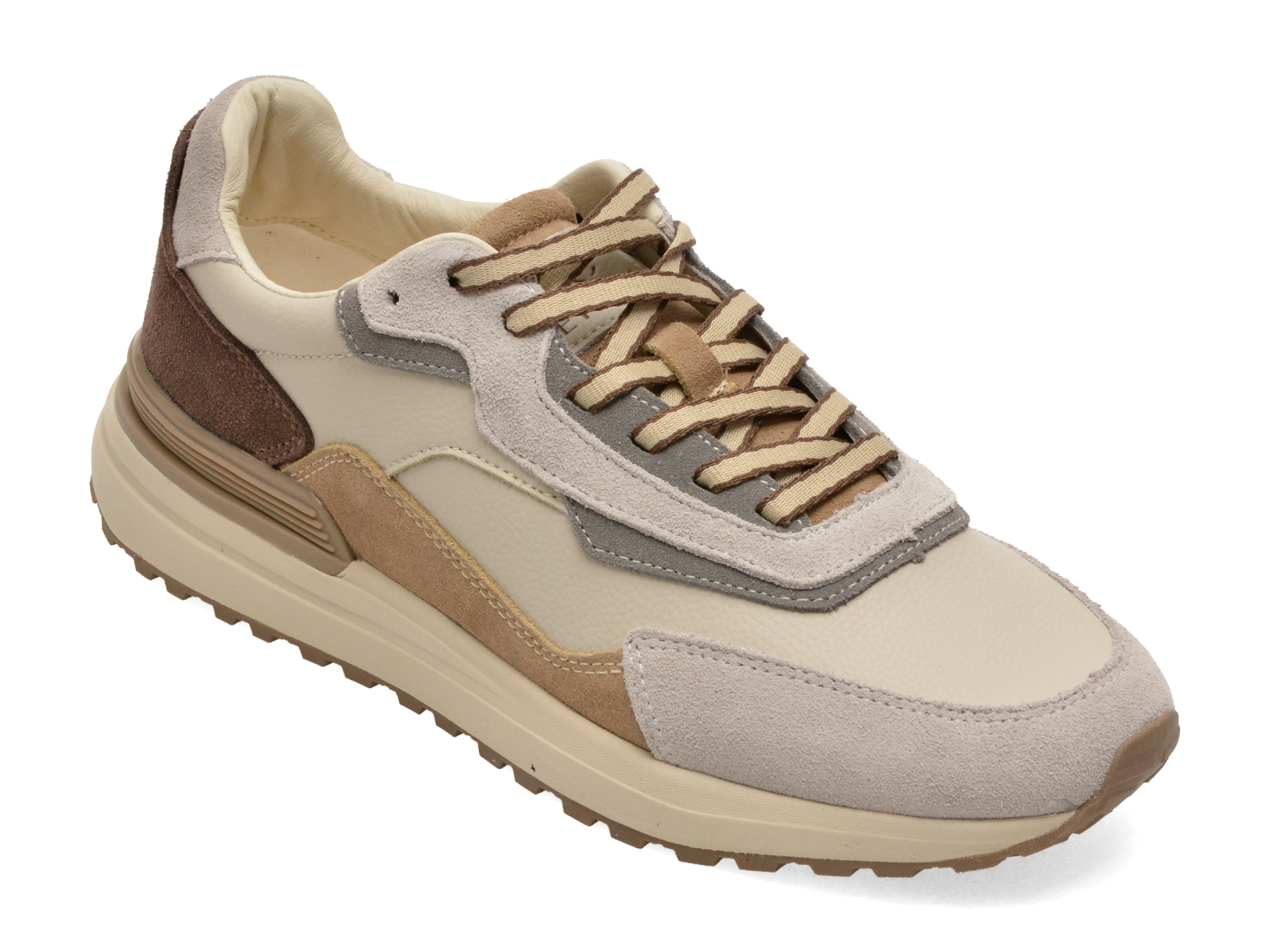 Pantofi Sport Epica Gri Piele Naturală - Confort & Stil