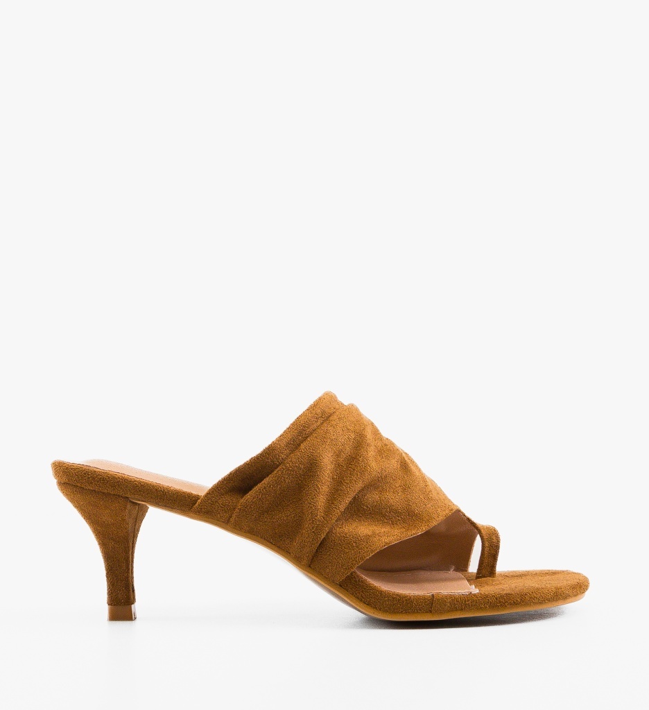 Saboti dama Herko Camel eleganți și confortabili - imagine 7