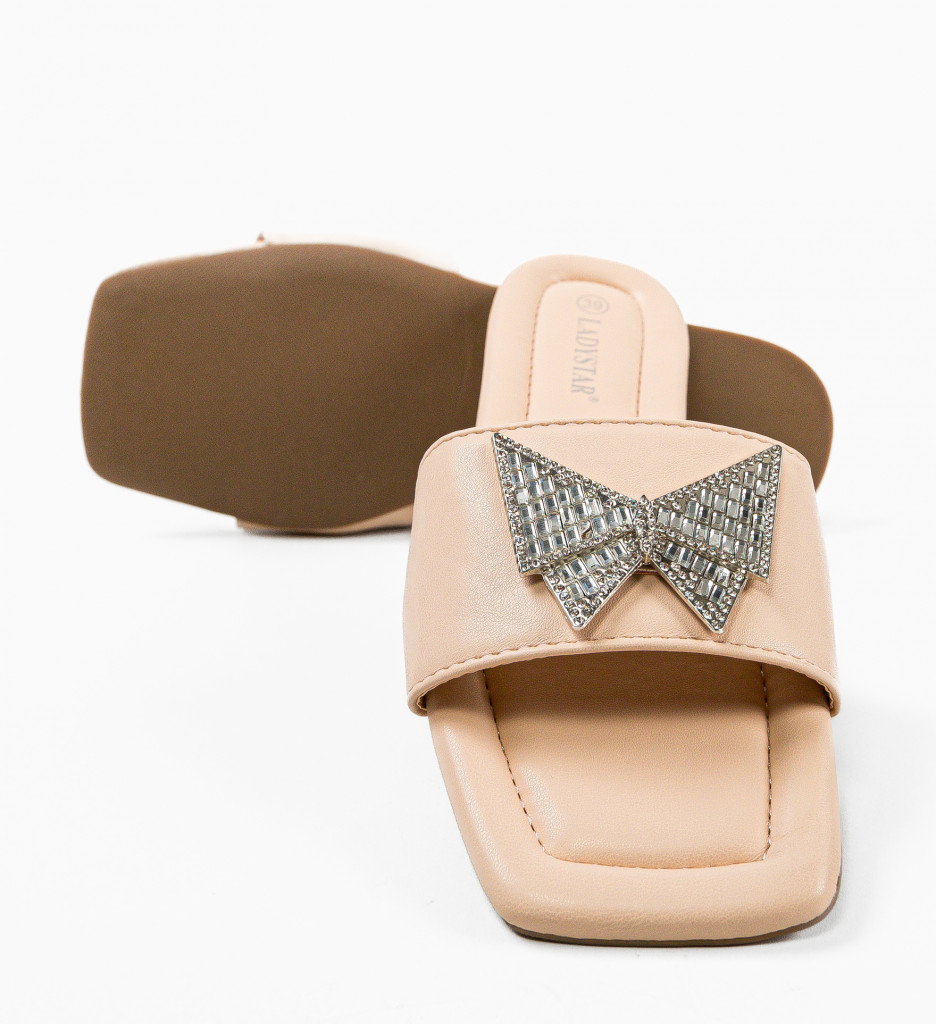 Papuci Dama Shadow Bej | Confort & Stil - imagine 5
