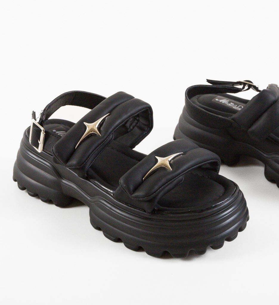 Sandale Dama Valkem Negre | Eleganță și Confort