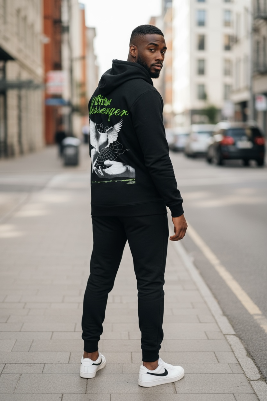 Trening Barbati Slim Fit Negru Premium
