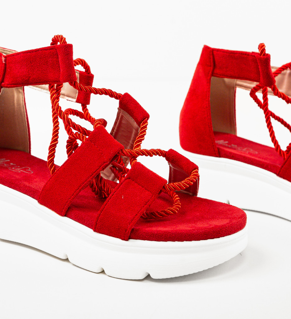 Sandale Miami Rosii - Stil si Confort - imagine 6