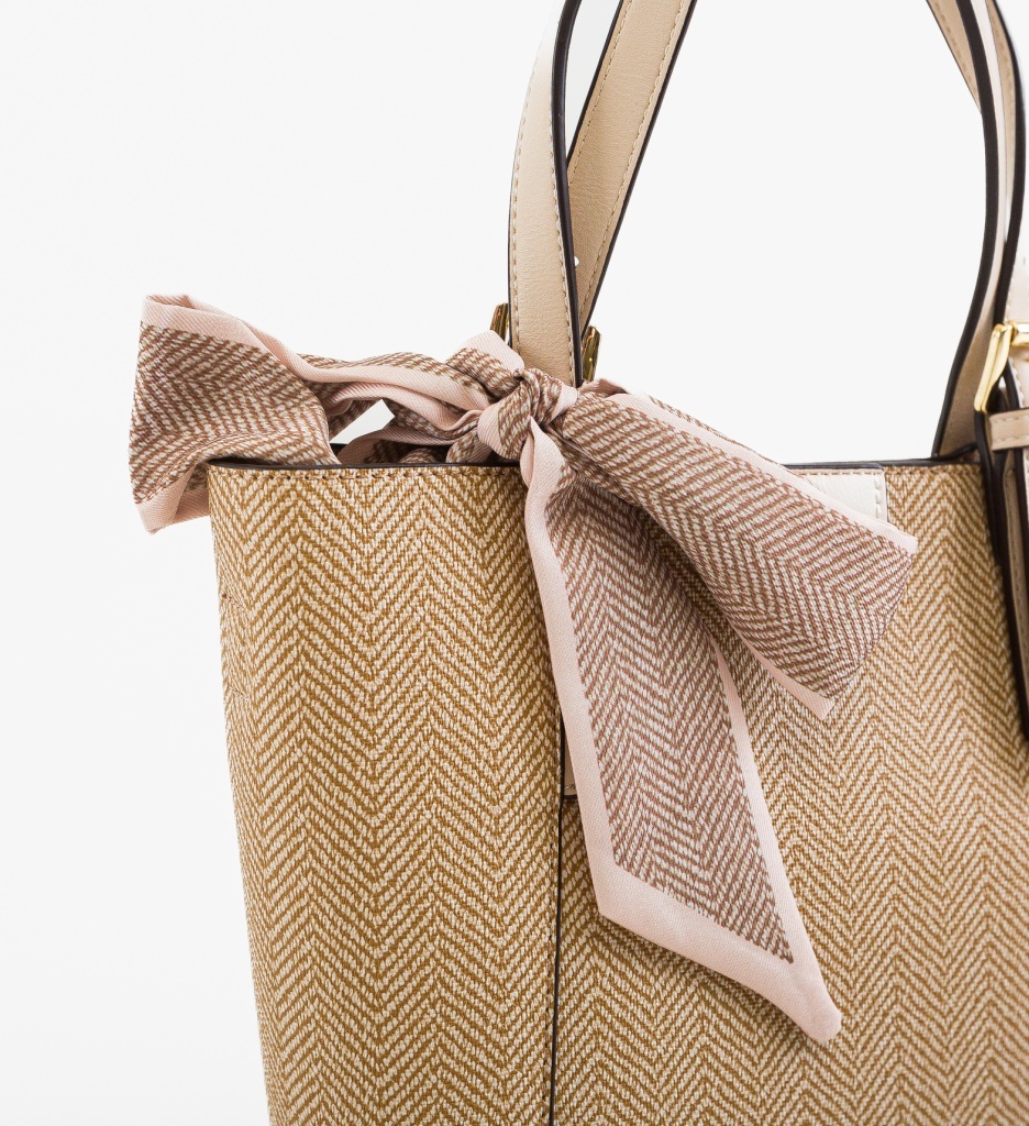 Geanta Dama Bej Palmare | Stil si Eleganta - imagine 3
