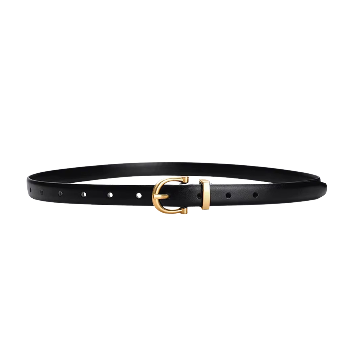 Curea dama Amanda C-210 din piele naturala, neagra