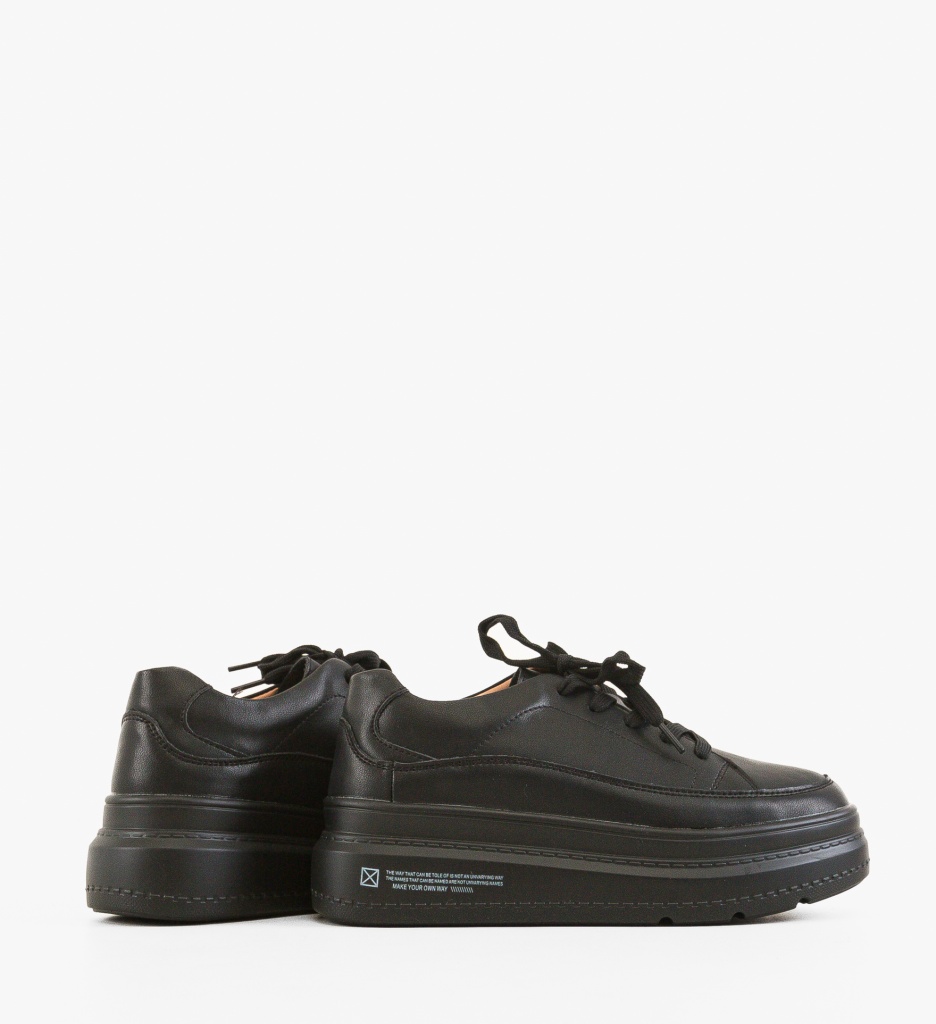 Sneakers Dama Moon Negri | Stil si Confort - imagine 5