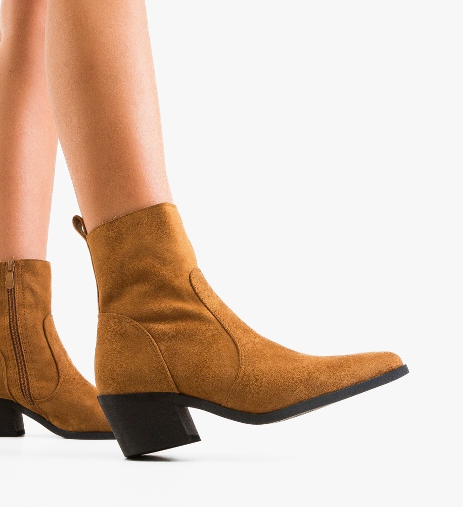 Botine Dama Rhiann Camel - Eleganță și Confort