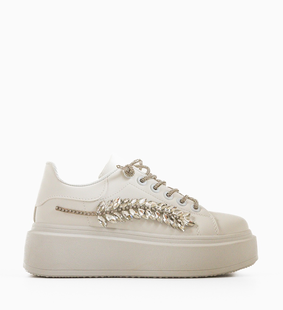 Sneakers Dama Epipha Albi | Confort și Stil - imagine 6