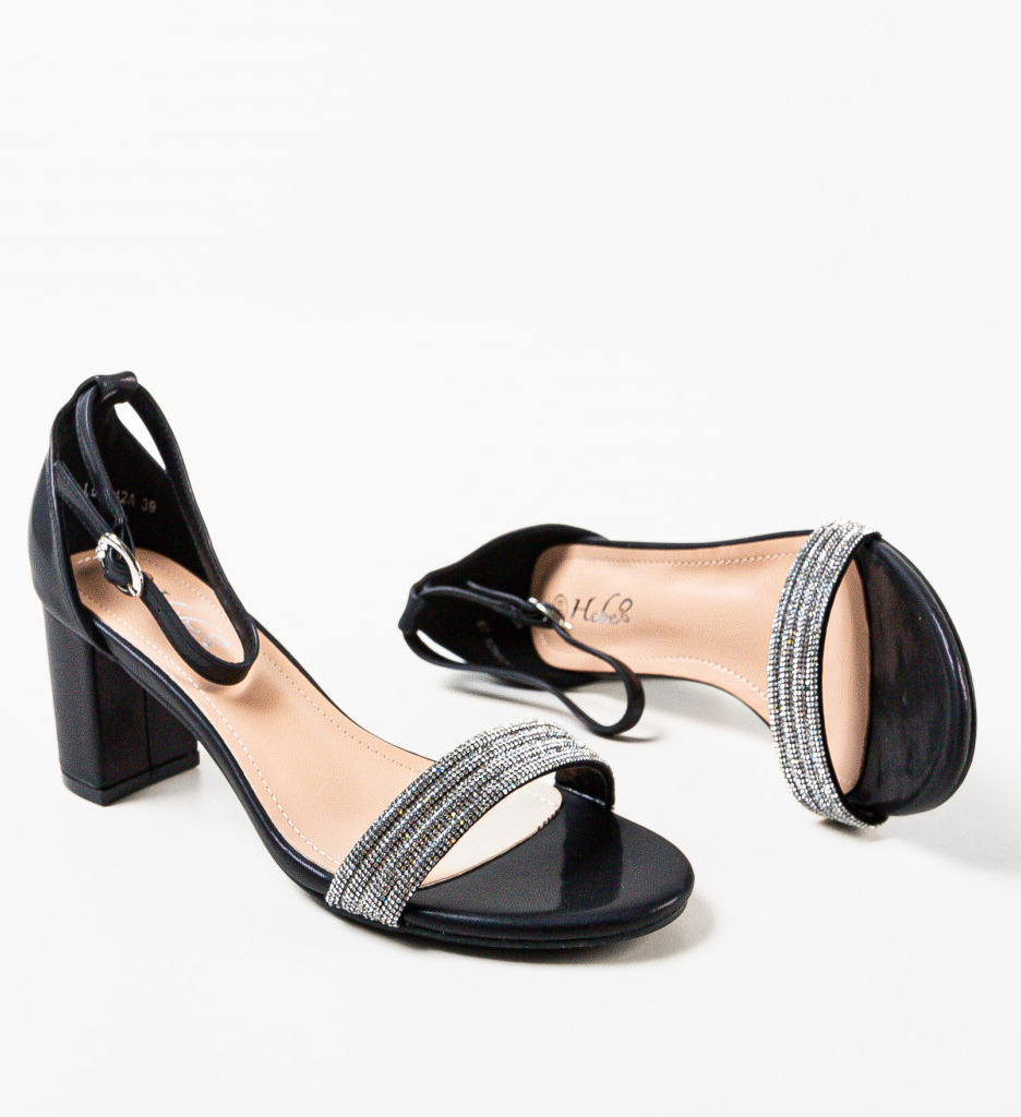 Sandale Dama Ward Negre Elegante
