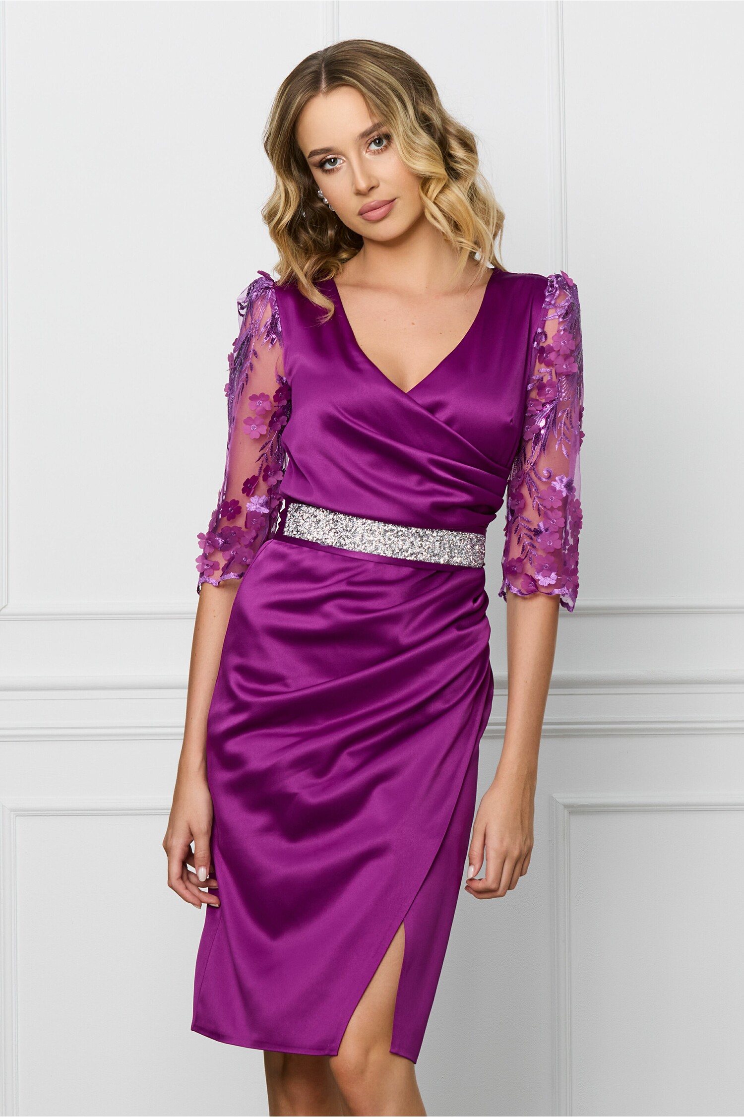 Rochie Ella Collection Atena Magenta Eleganta
