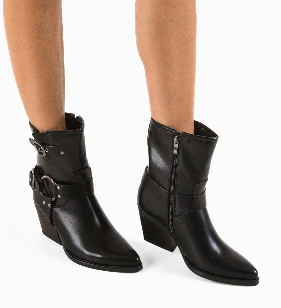 Botine Dama Larvak Negre - Stil Versatil - imagine 3