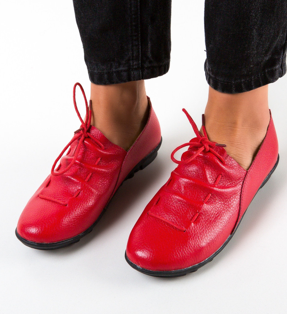Pantofi Casual Dama Rosii - Confort si Stil - imagine 4